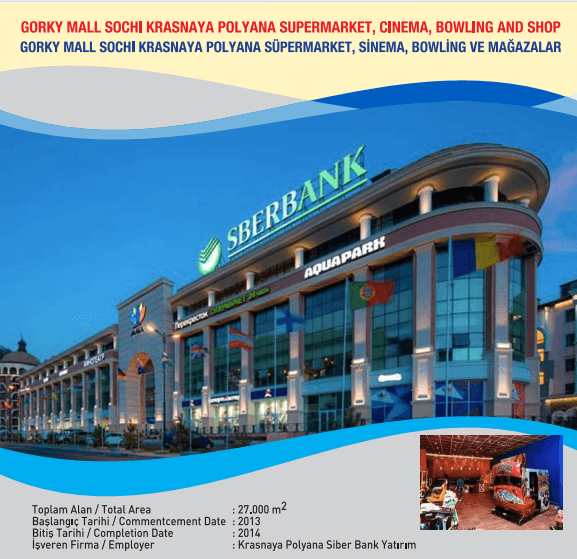 GORKY MALL SOCHI KRASNAYA POLYANA SUPERMARKET BOWLING AND SHOP